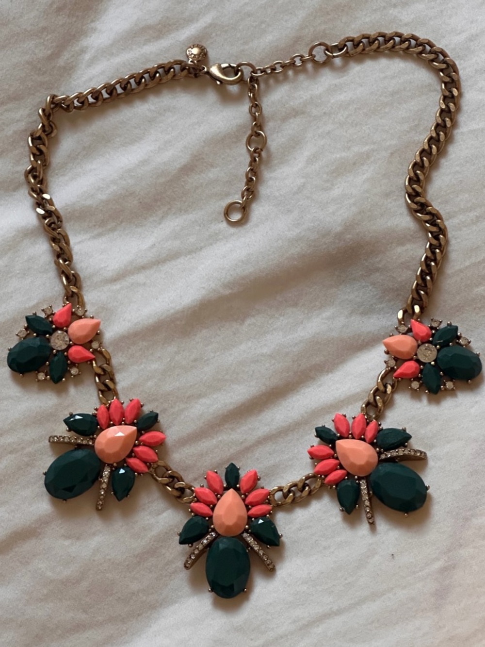J Crew Statement Necklace Gold